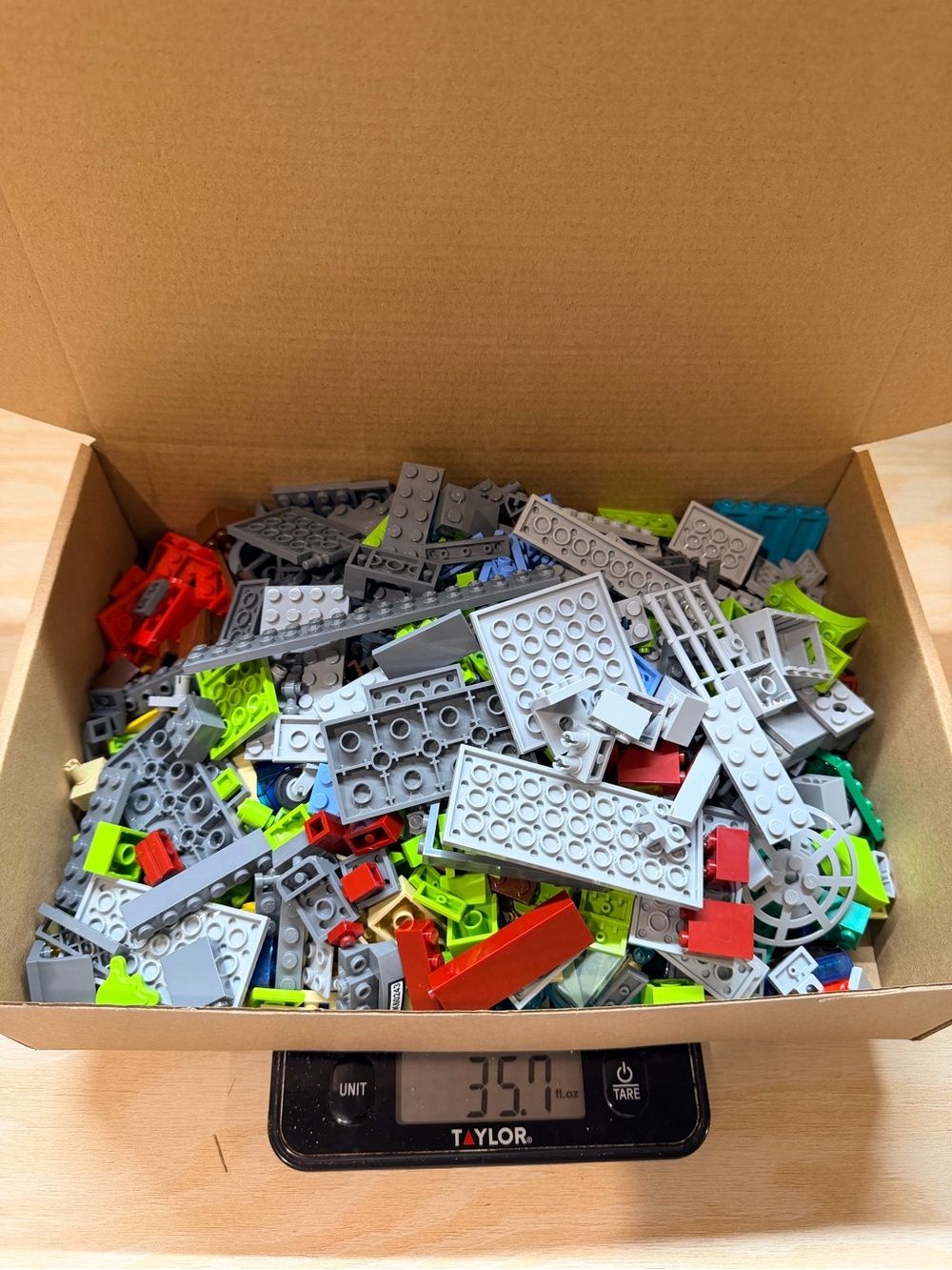 LEGO Bulk Lot Genuine LEGO Gray Building Parts Plates Specialty Pieces 2 lbs
